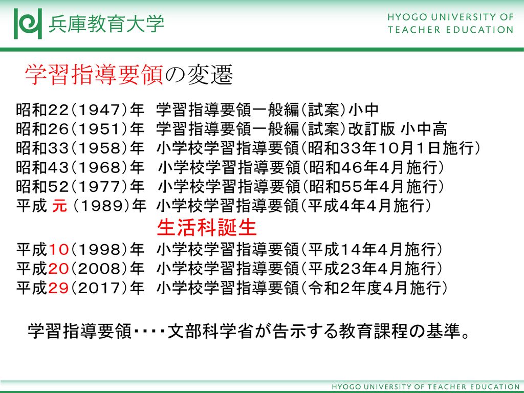 オリエンテーション －生活科誕生の経緯－ 初等生活科教育法 兵庫教育大学大学院 教授 關 浩和（ＳＥＫＩ Ｈｉｒｏｋａｚｕ） - ppt  download